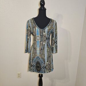 Elegant Paisley Print Women's Top